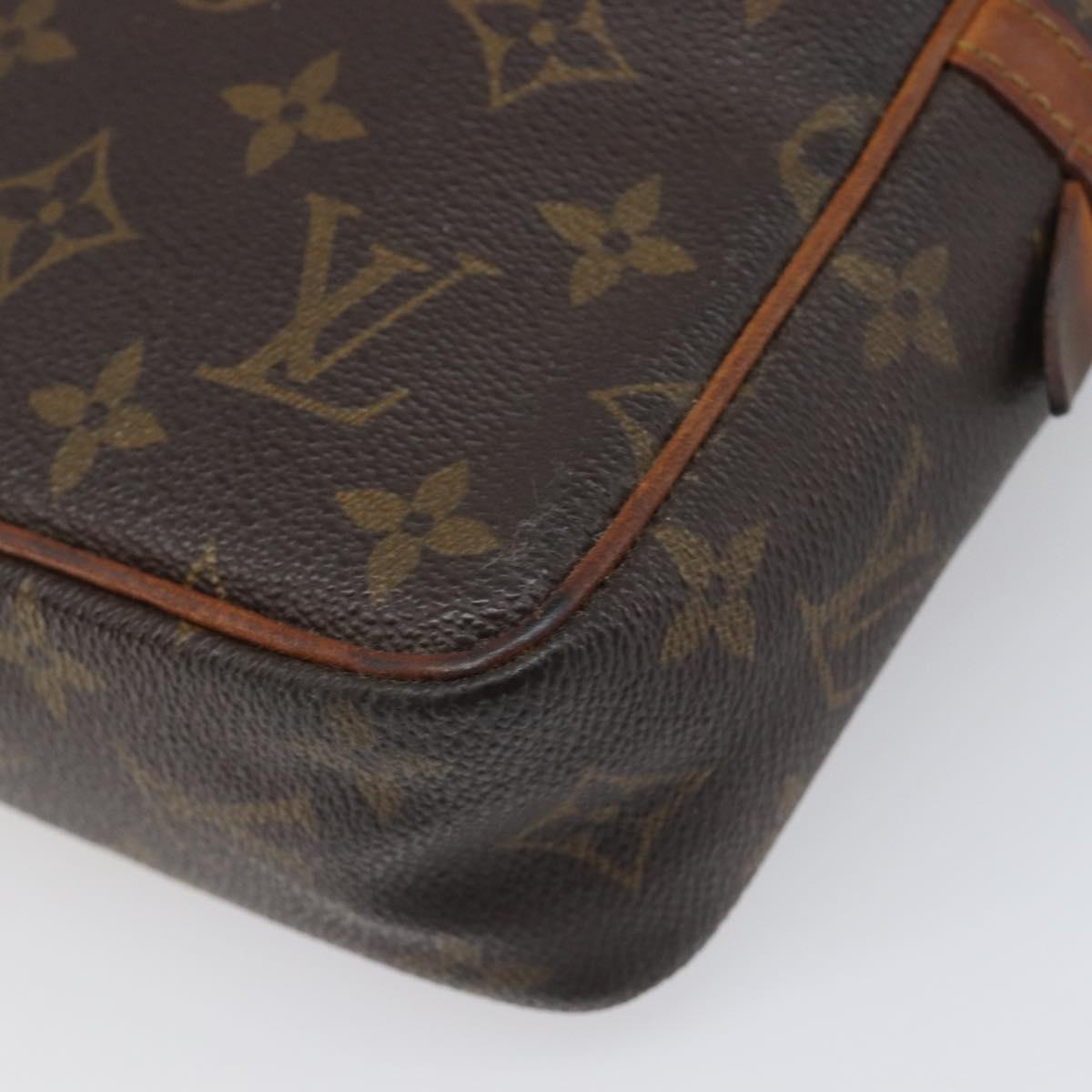 LOUIS VUITTON Monogram Compiegne 23 Clutch Bag M51847 LV Auth 197766