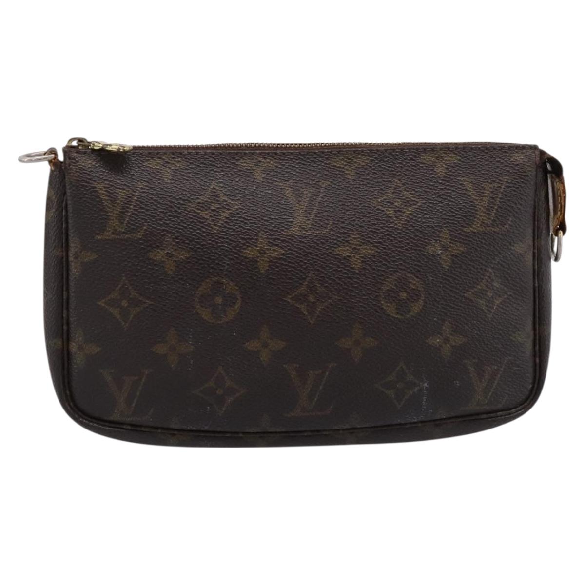 LOUIS VUITTON Monogram Pochette Accessoires Pouch M51980 LV Auth 197792