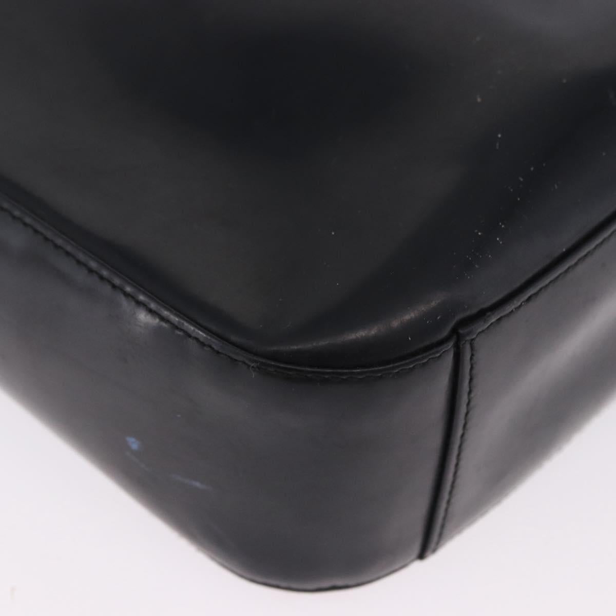 GUCCI Shoulder Bag Patent leather Brown Silver 000 1046 0506 Auth 197801