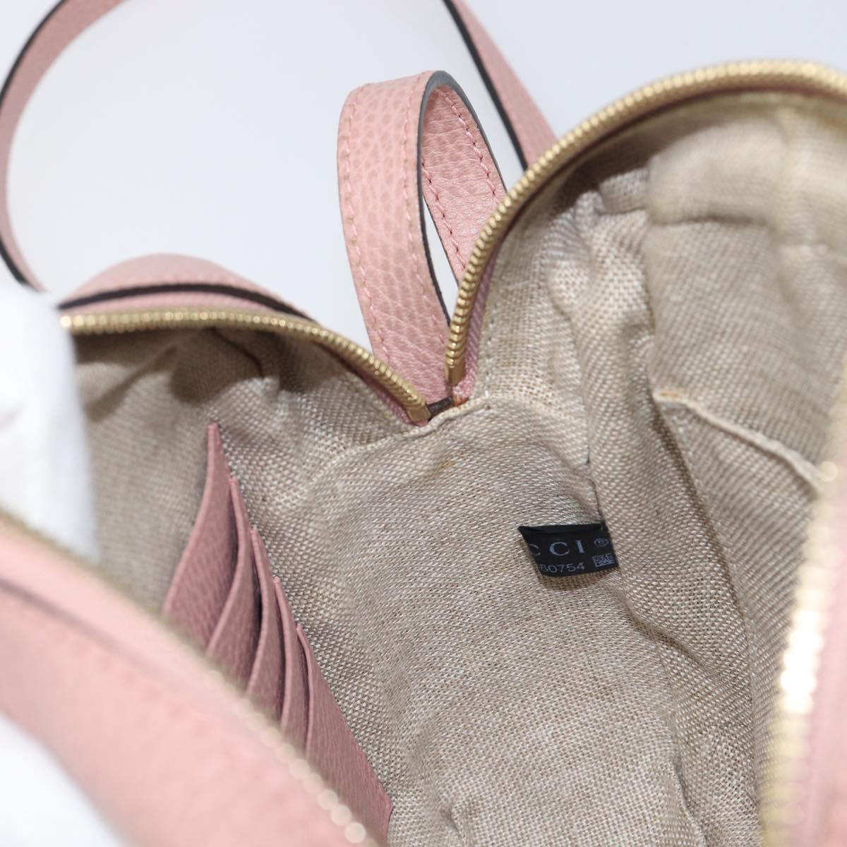 GUCCI GG Canvas Shoulder Bag Beige Gold 449413 Auth 197806A