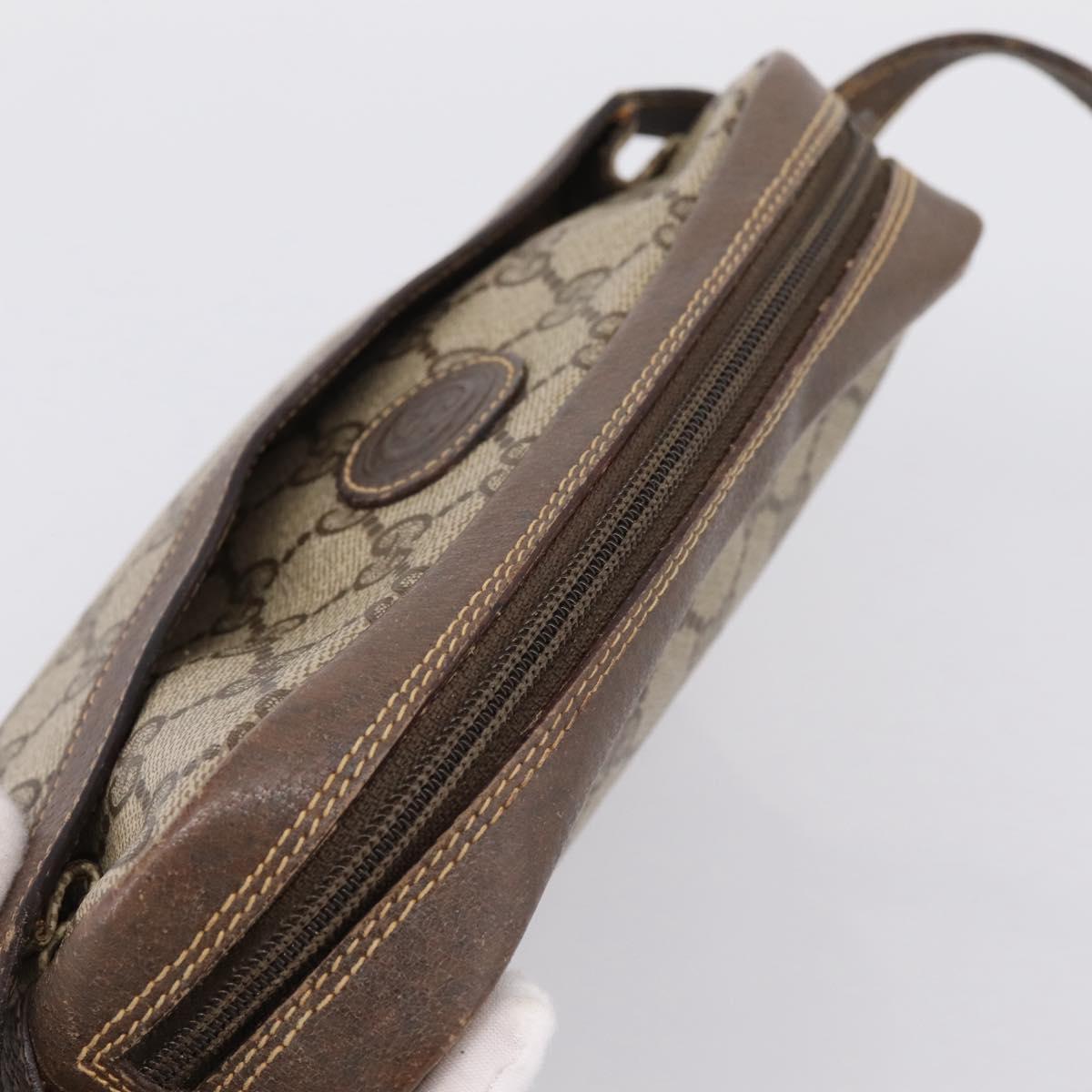 GUCCI GG Supreme Shoulder Bag PVC Beige Gold 007 90 0017 Auth 197810