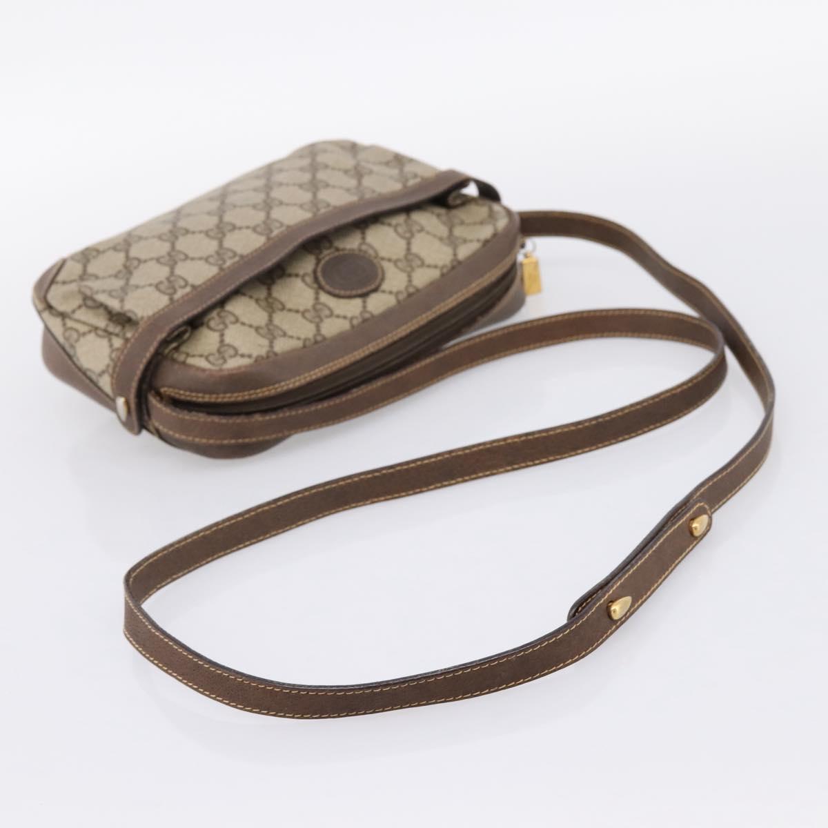 GUCCI GG Supreme Shoulder Bag PVC Beige Gold 007 90 0017 Auth 197810
