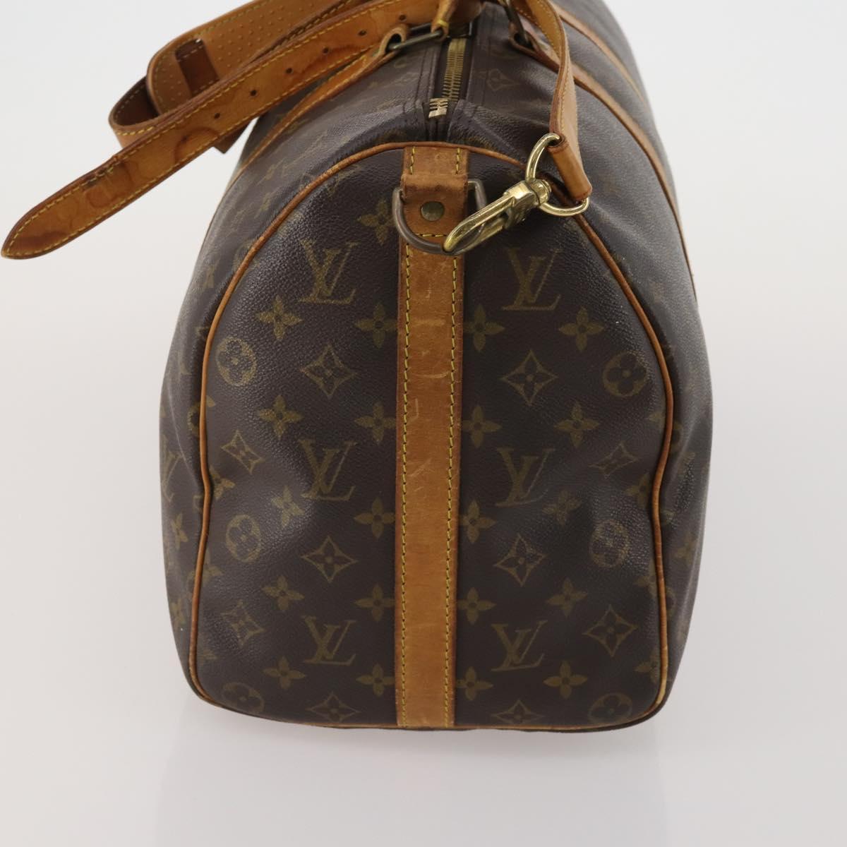LOUIS VUITTON Monogram Keepall Bandouliere 45 Boston Bag M41418 LV Auth 197822