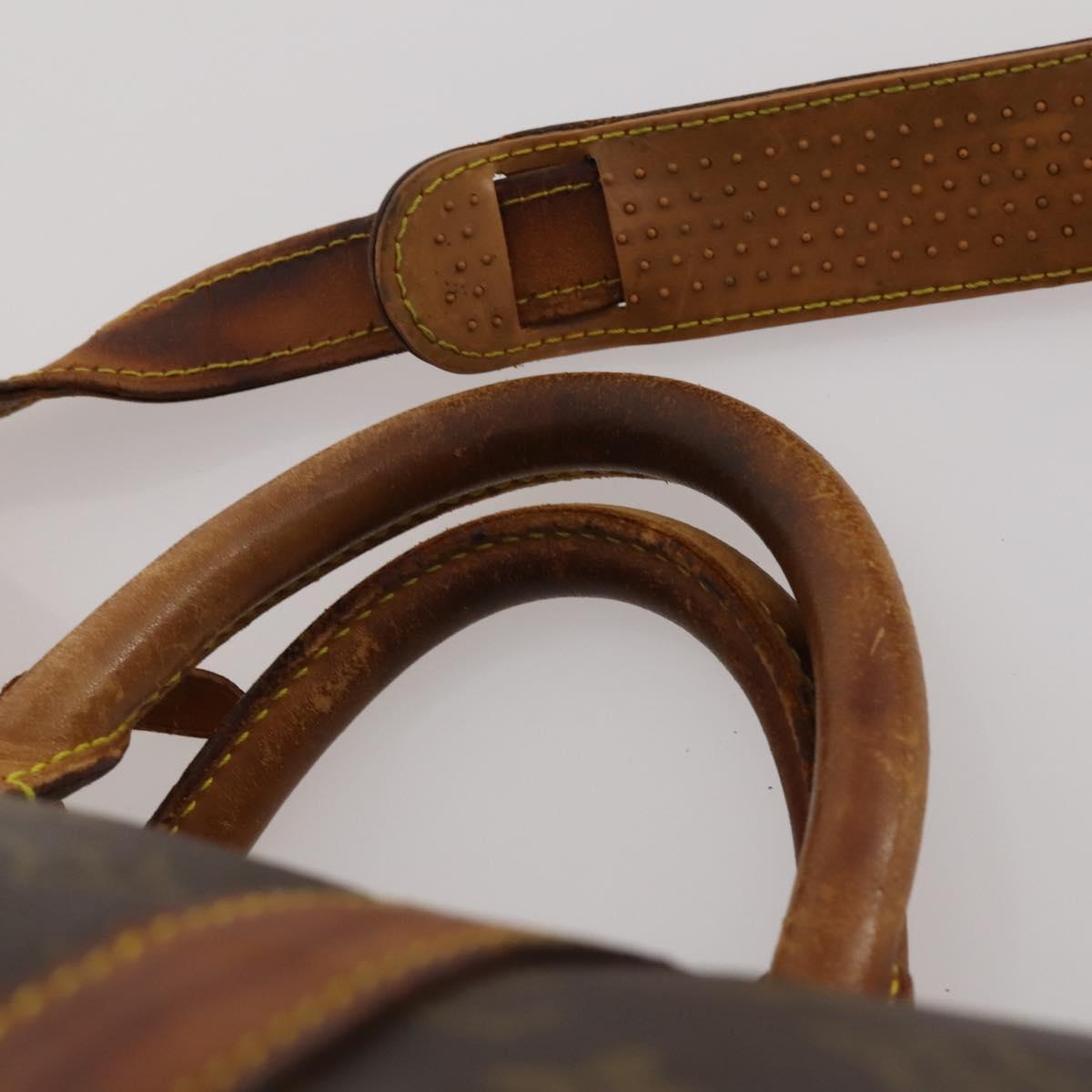 LOUIS VUITTON Monogram Keepall Bandouliere 55 Boston Bag M41414 LV Auth 197823