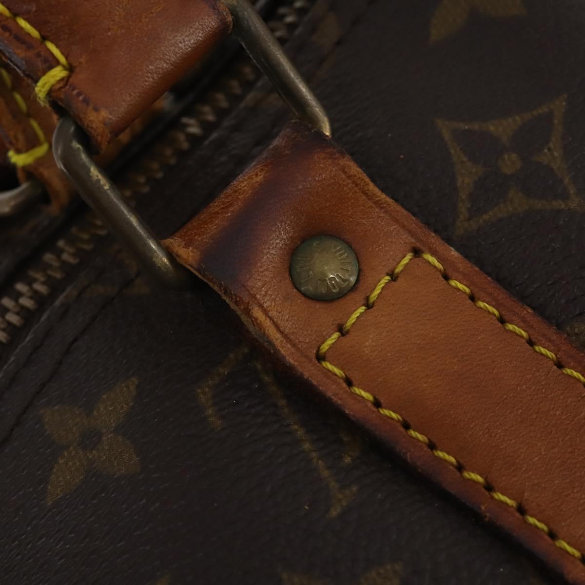LOUIS VUITTON Monogram Keepall Bandouliere 55 Boston Bag M41414 LV Auth 197823