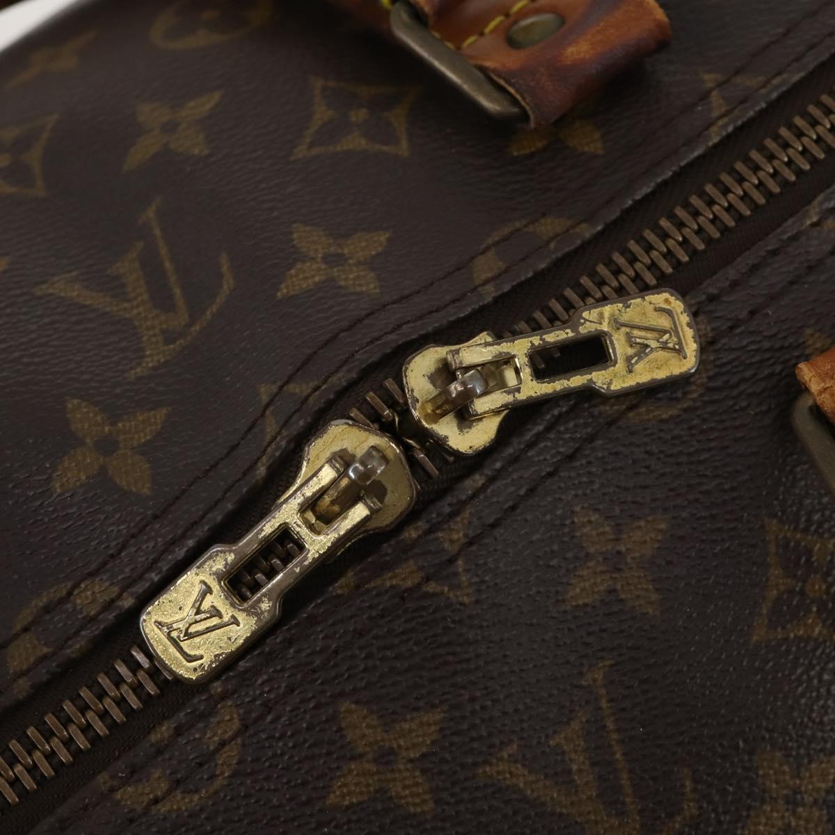 LOUIS VUITTON Monogram Keepall Bandouliere 55 Boston Bag M41414 LV Auth 197823
