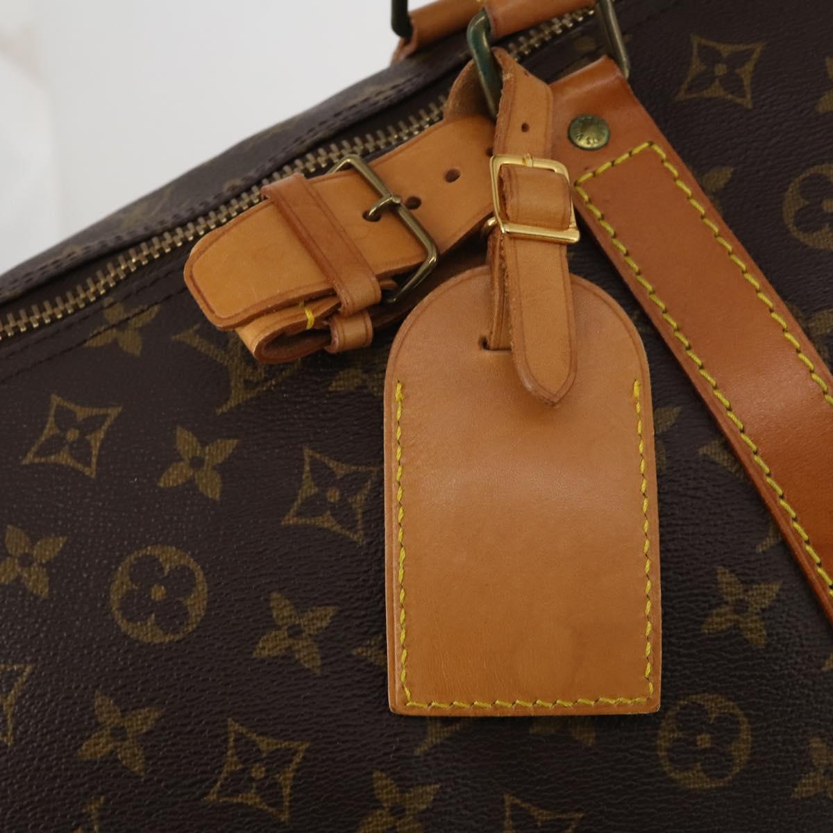 LOUIS VUITTON Monogram Keepall 60 Boston Bag M41422 LV Auth 197828