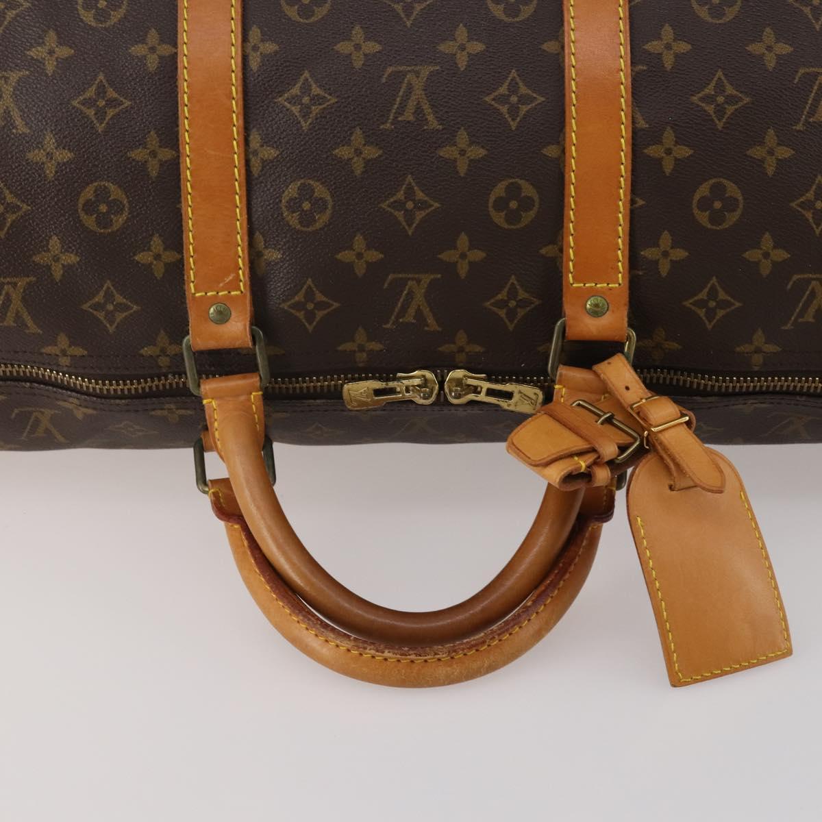 LOUIS VUITTON Monogram Keepall 60 Boston Bag M41422 LV Auth 197828