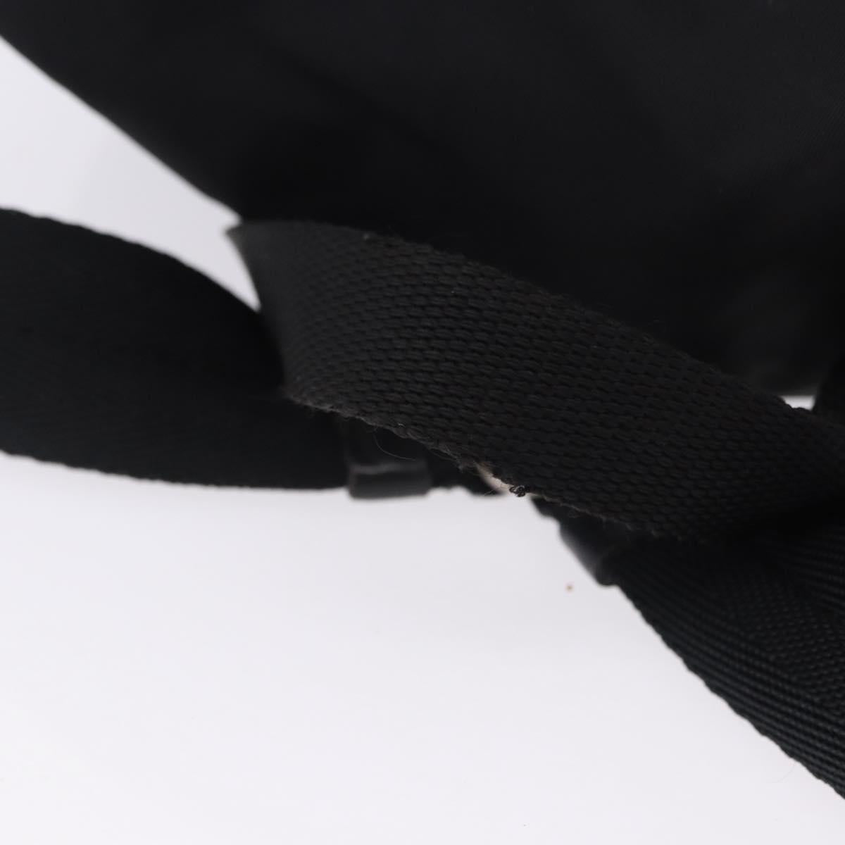 PRADA Backpack Nylon Black Silver Auth 197836V