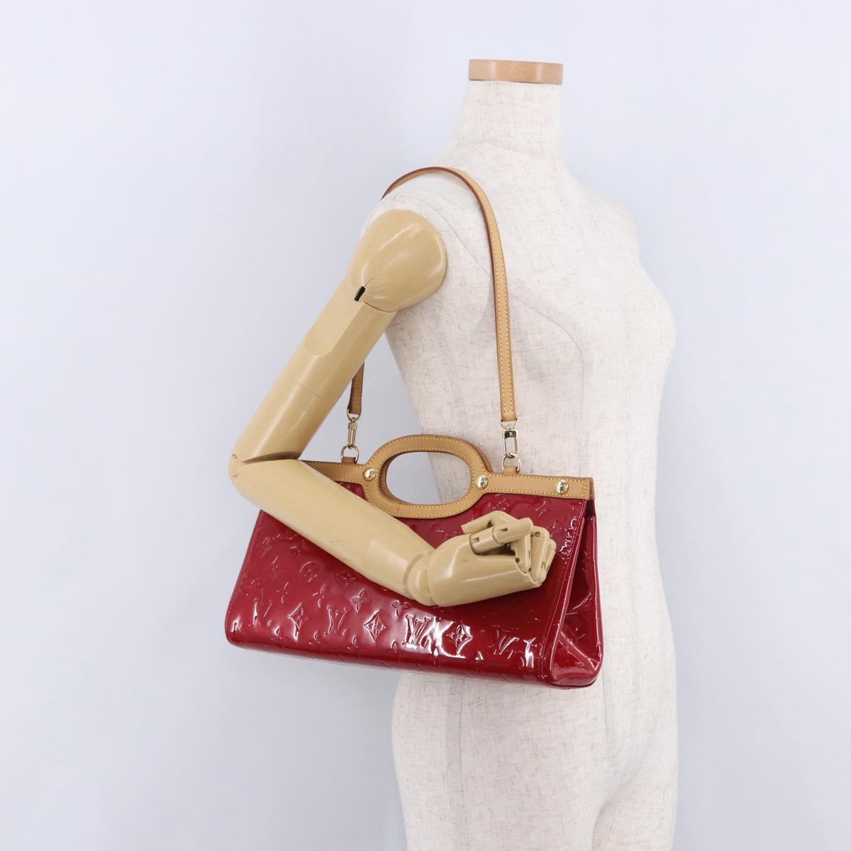 LOUIS VUITTON Monogram Vernis Roxbury Drive Pomme D'amour M91987 LV Auth 197839V