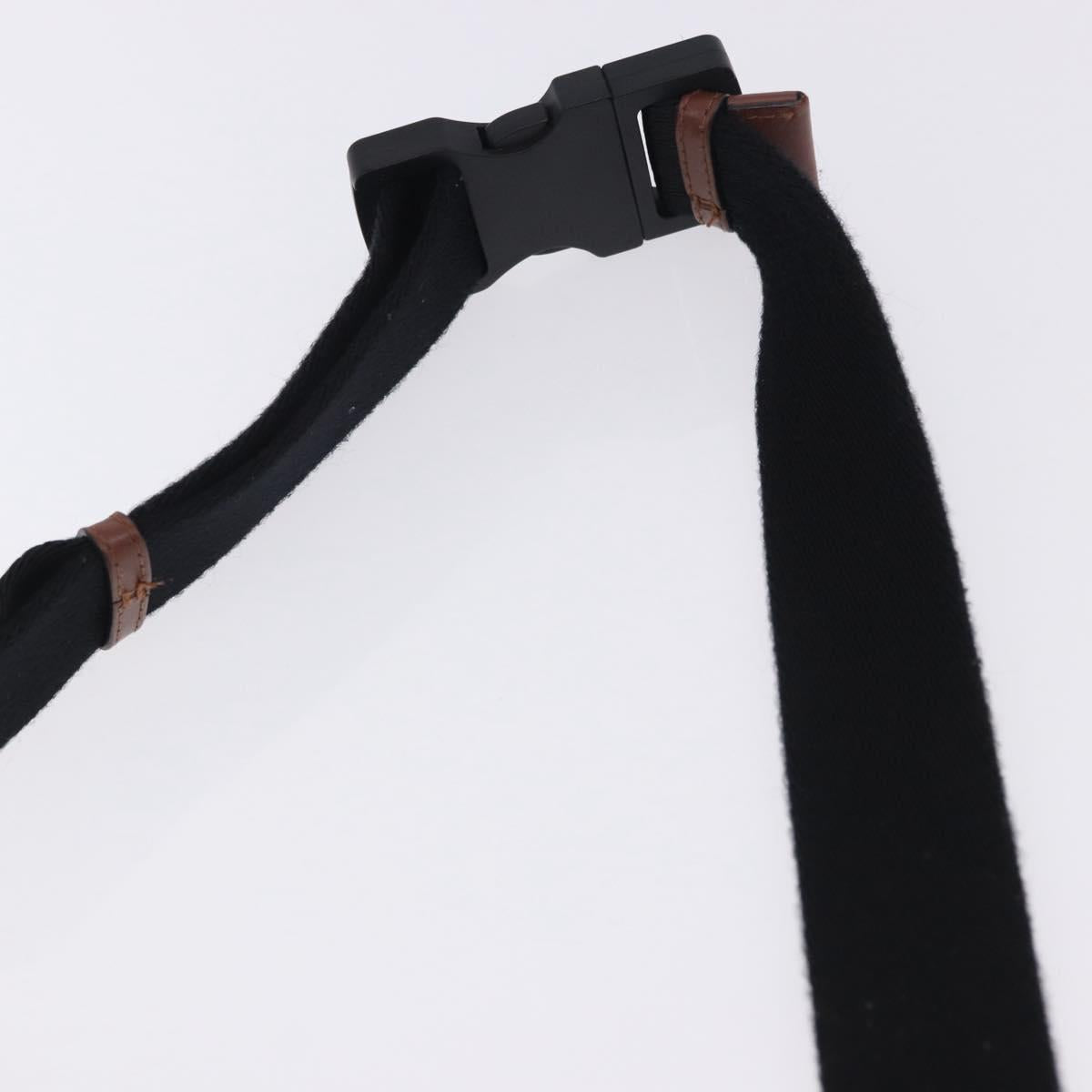 BURBERRY Waist Bag PVC Brown Gold Auth 197864