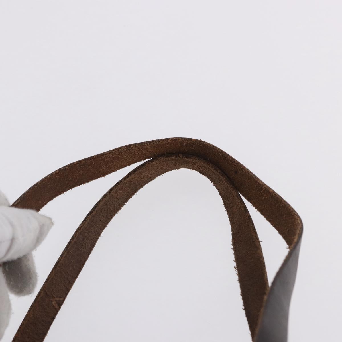 FENDI Zucca Canvas Tote Bag Nylon Brown Black Auth 197867