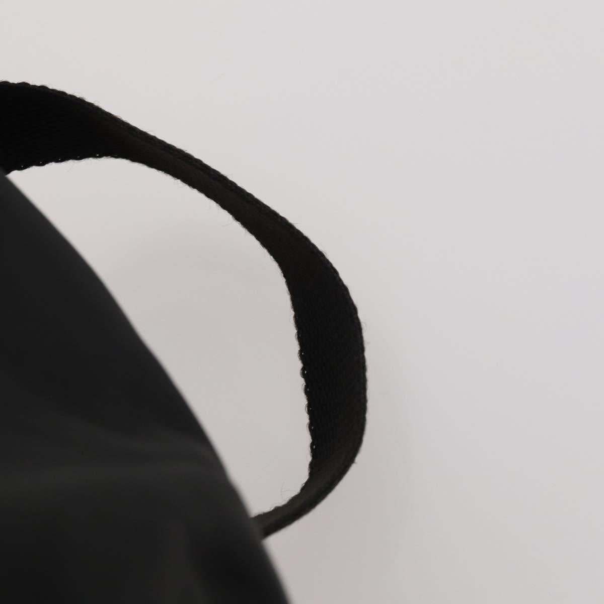 PRADA Backpack Nylon Black Silver Auth 197878