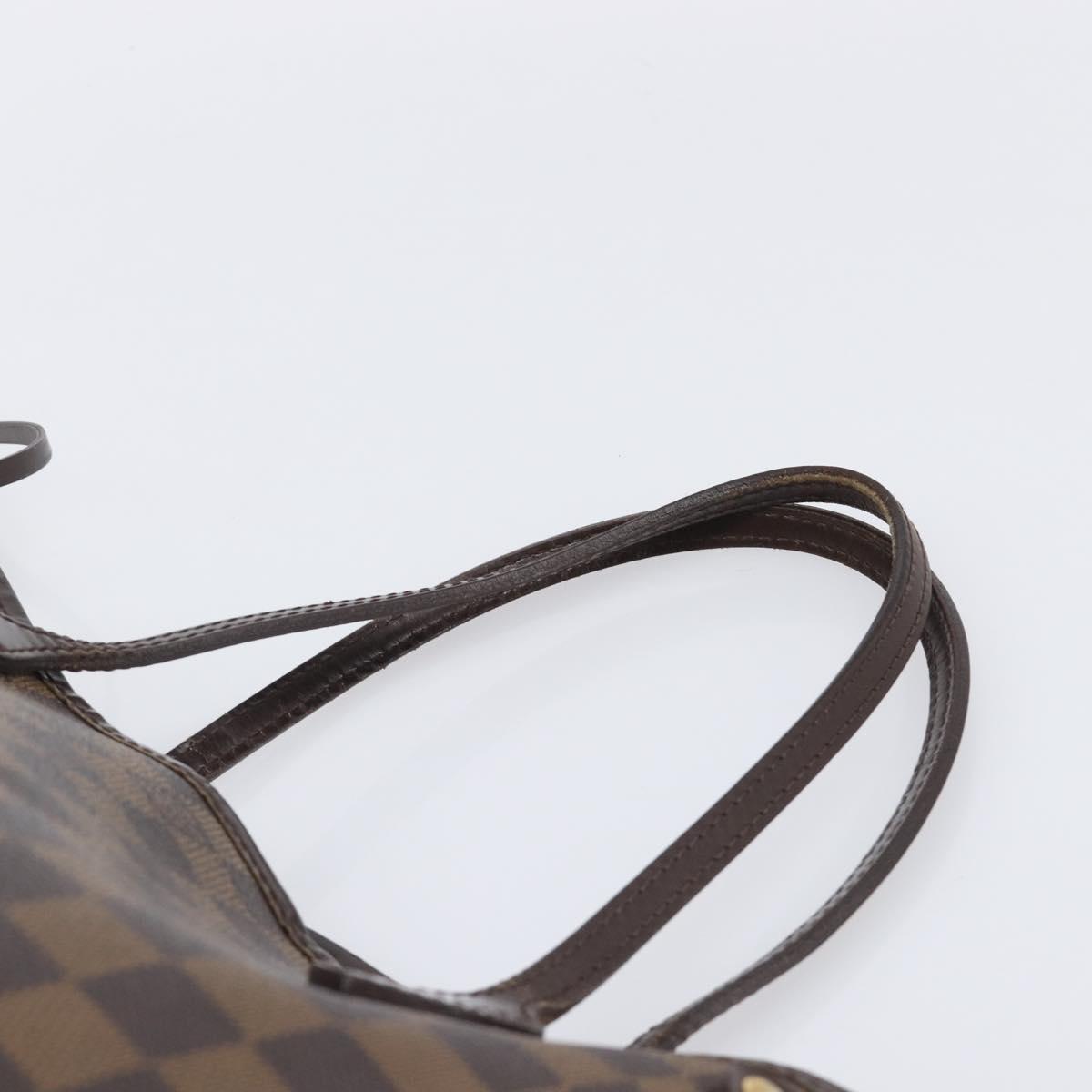 LOUIS VUITTON Damier Ebene Neverfull PM Tote Bag N51109 LV Auth 197891A
