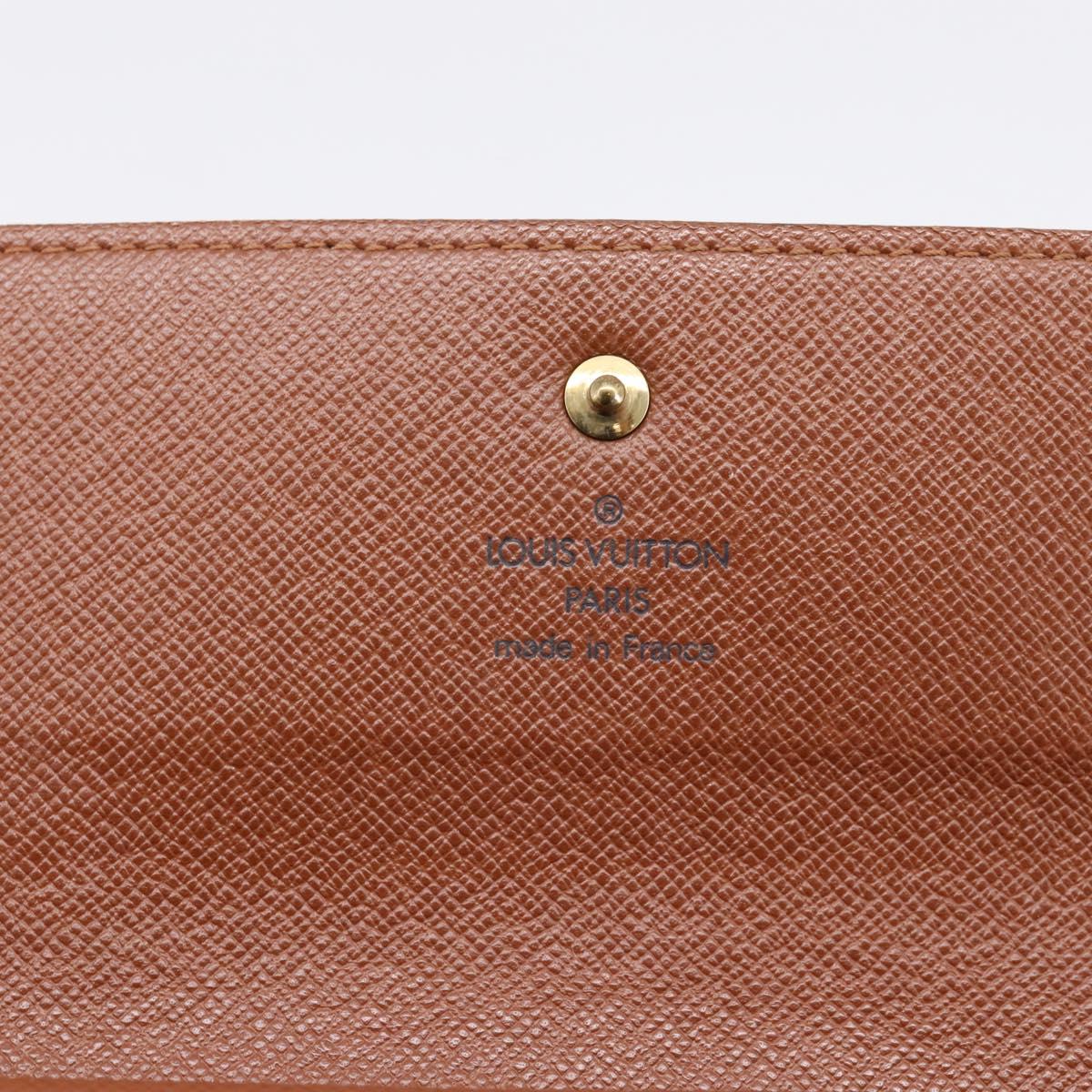 LOUIS VUITTON Portefeuille International Long Wallet M61217 LV Auth 197899V