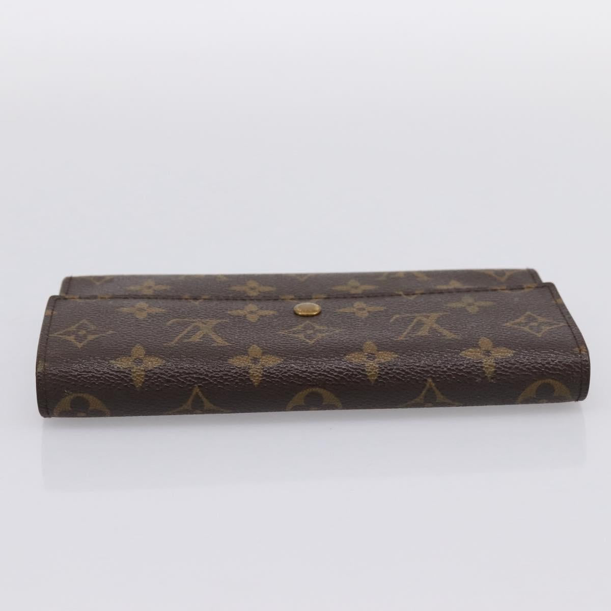 LOUIS VUITTON Portefeuille International Long Wallet M61217 LV Auth 197899V