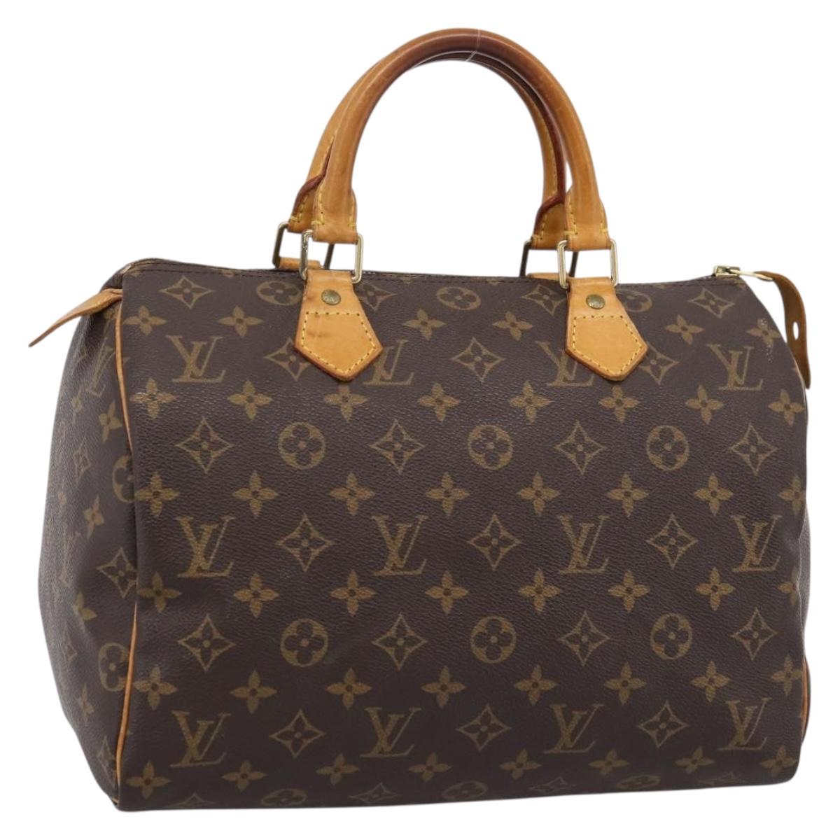 LOUIS VUITTON Monogram Speedy 30 Hand Bag M41526 LV Auth 197904A