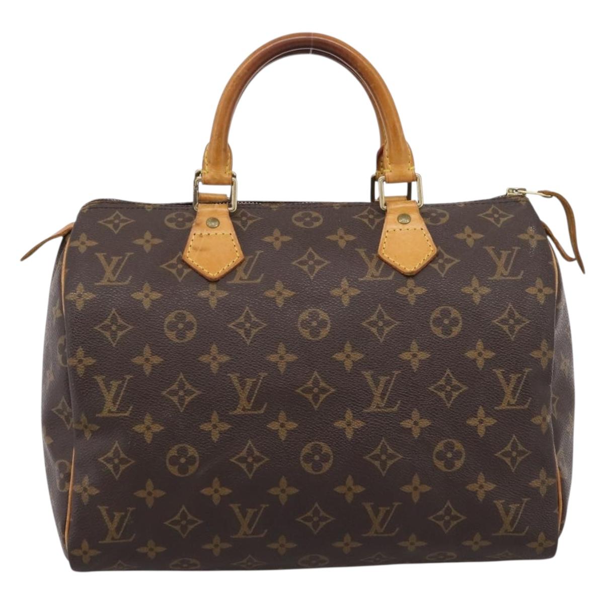 LOUIS VUITTON Monogram Speedy 30 Hand Bag M41526 LV Auth 197904A