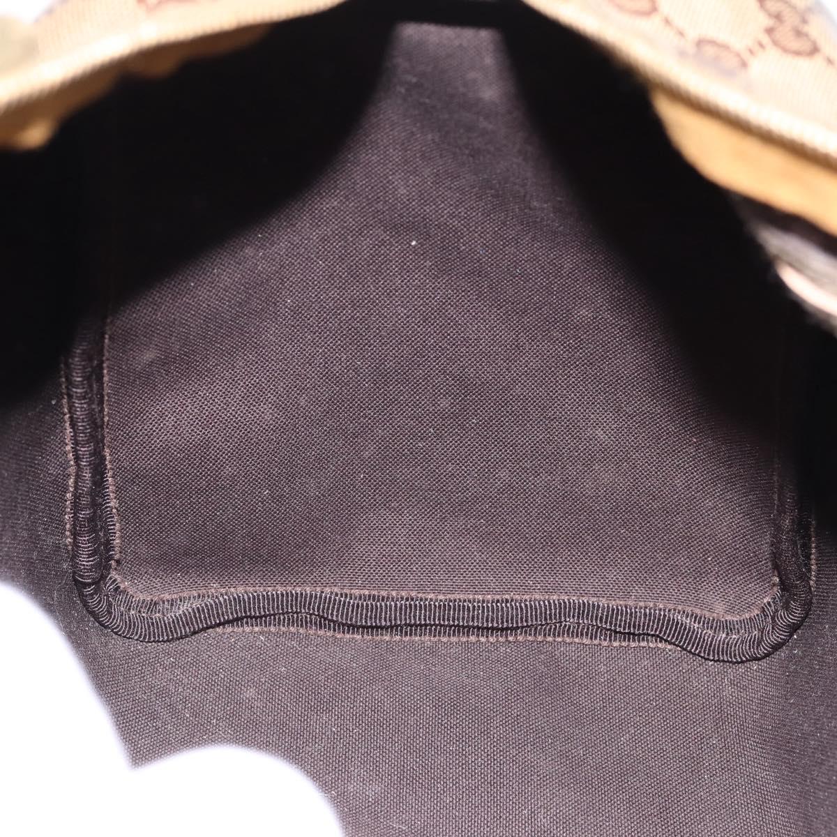 GUCCI GG Crystal Boston Bag Coated Canvas Gold 193603 Auth 197908