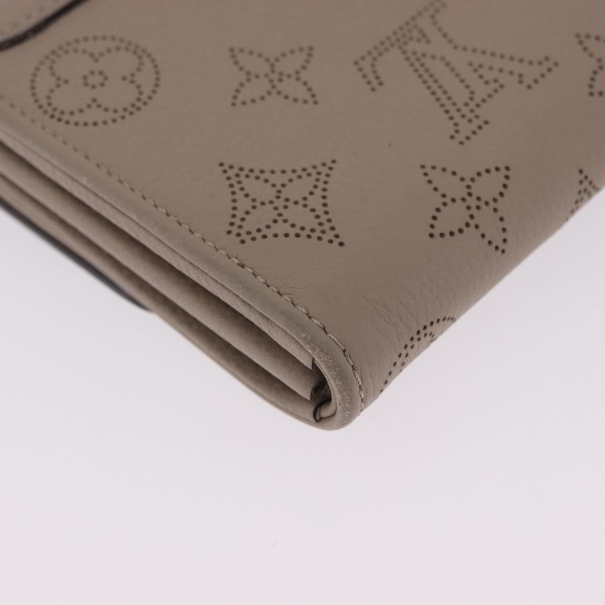 LOUIS VUITTON Mahina Portefeuille Iris Long Wallet Galet M60144 LV Auth 197911M
