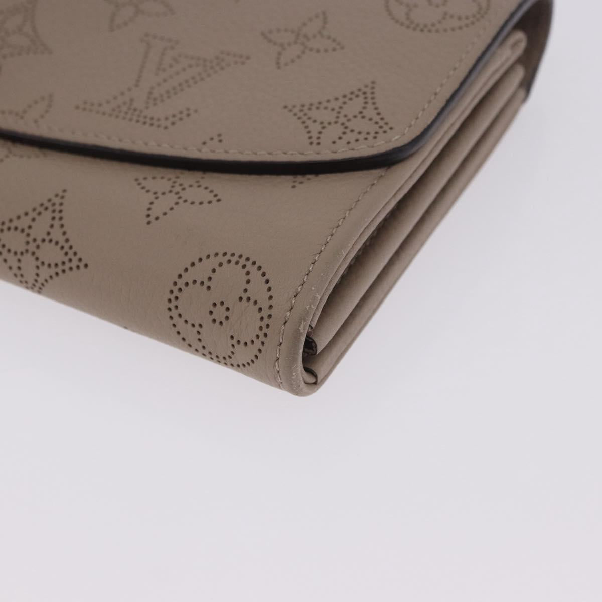 LOUIS VUITTON Mahina Portefeuille Iris Long Wallet Galet M60144 LV Auth 197911M