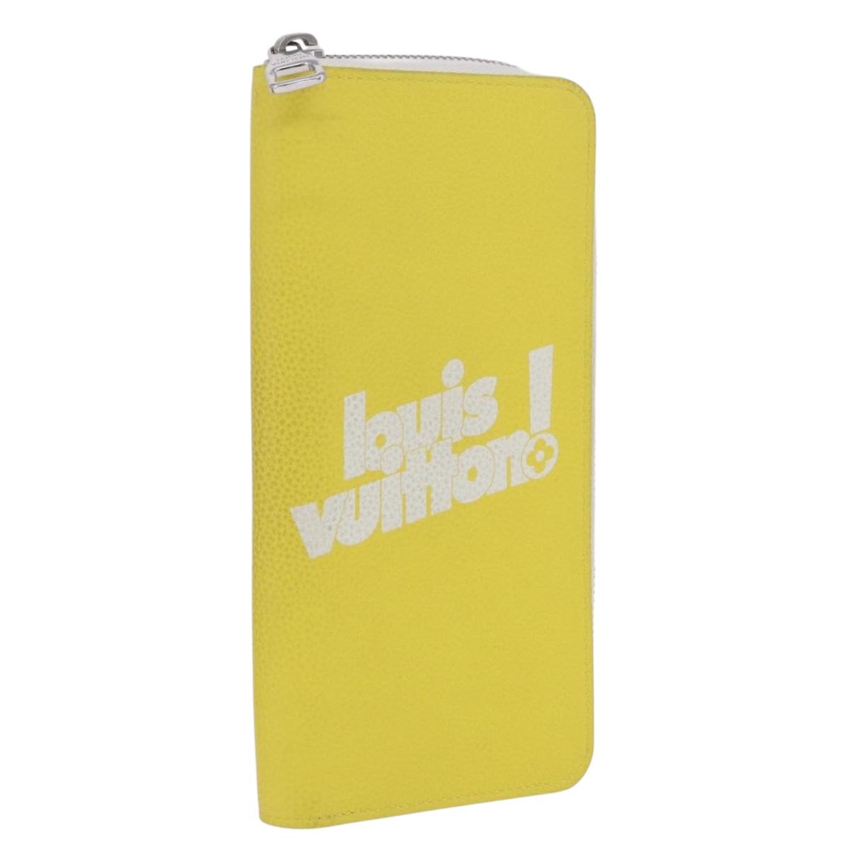 LOUIS VUITTON Monogram Everyday Zippy Wallet Vertical Yellow M80852 Auth 197912M