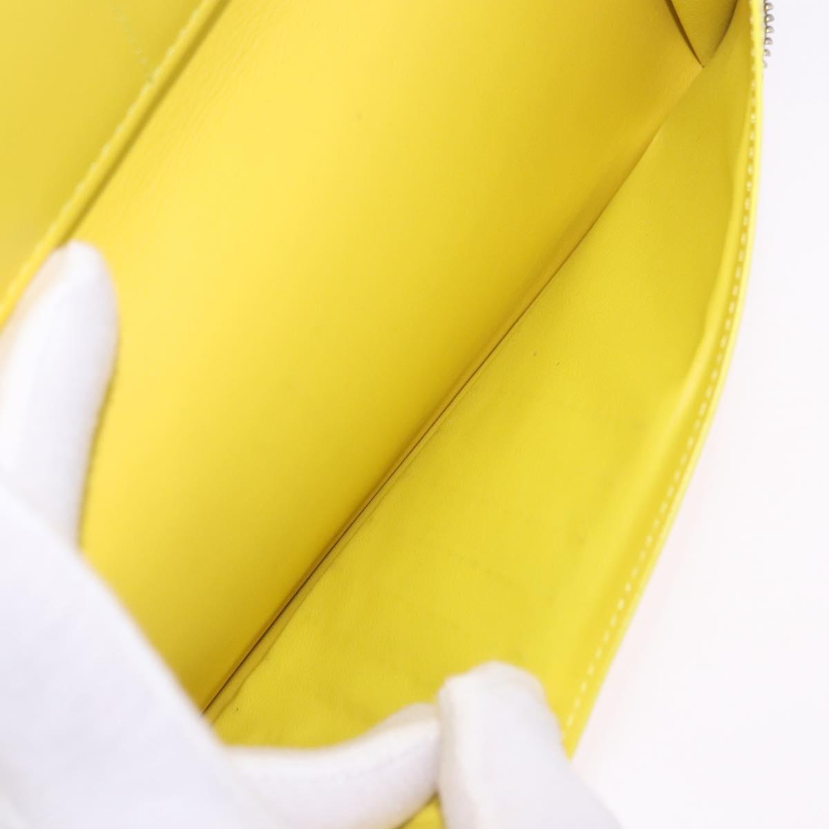 LOUIS VUITTON Monogram Everyday Zippy Wallet Vertical Yellow M80852 Auth 197912M