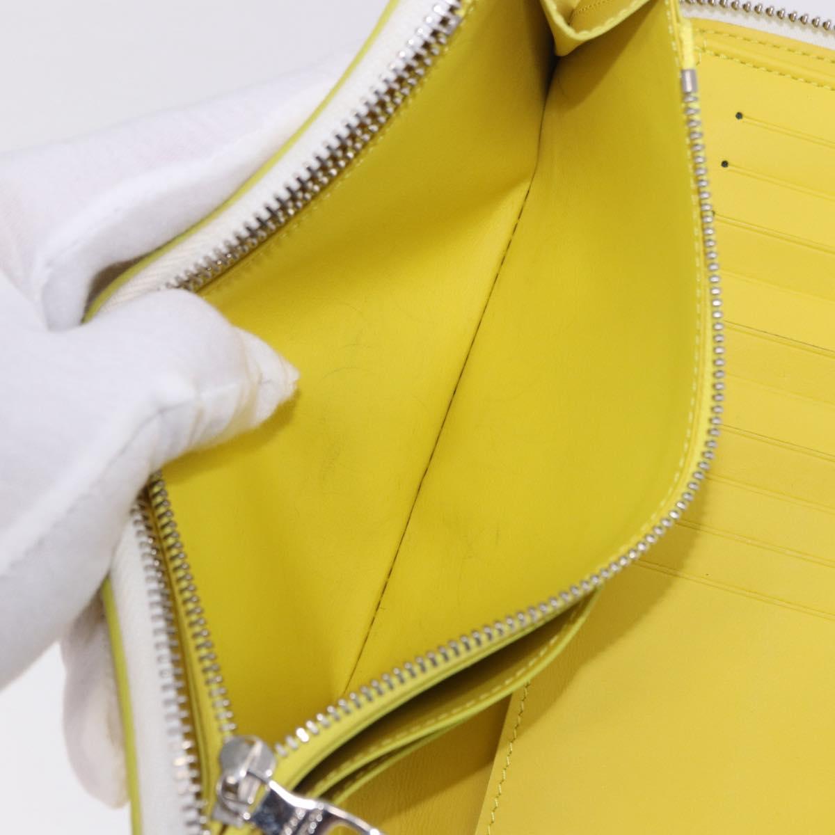 LOUIS VUITTON Monogram Everyday Zippy Wallet Vertical Yellow M80852 Auth 197912M