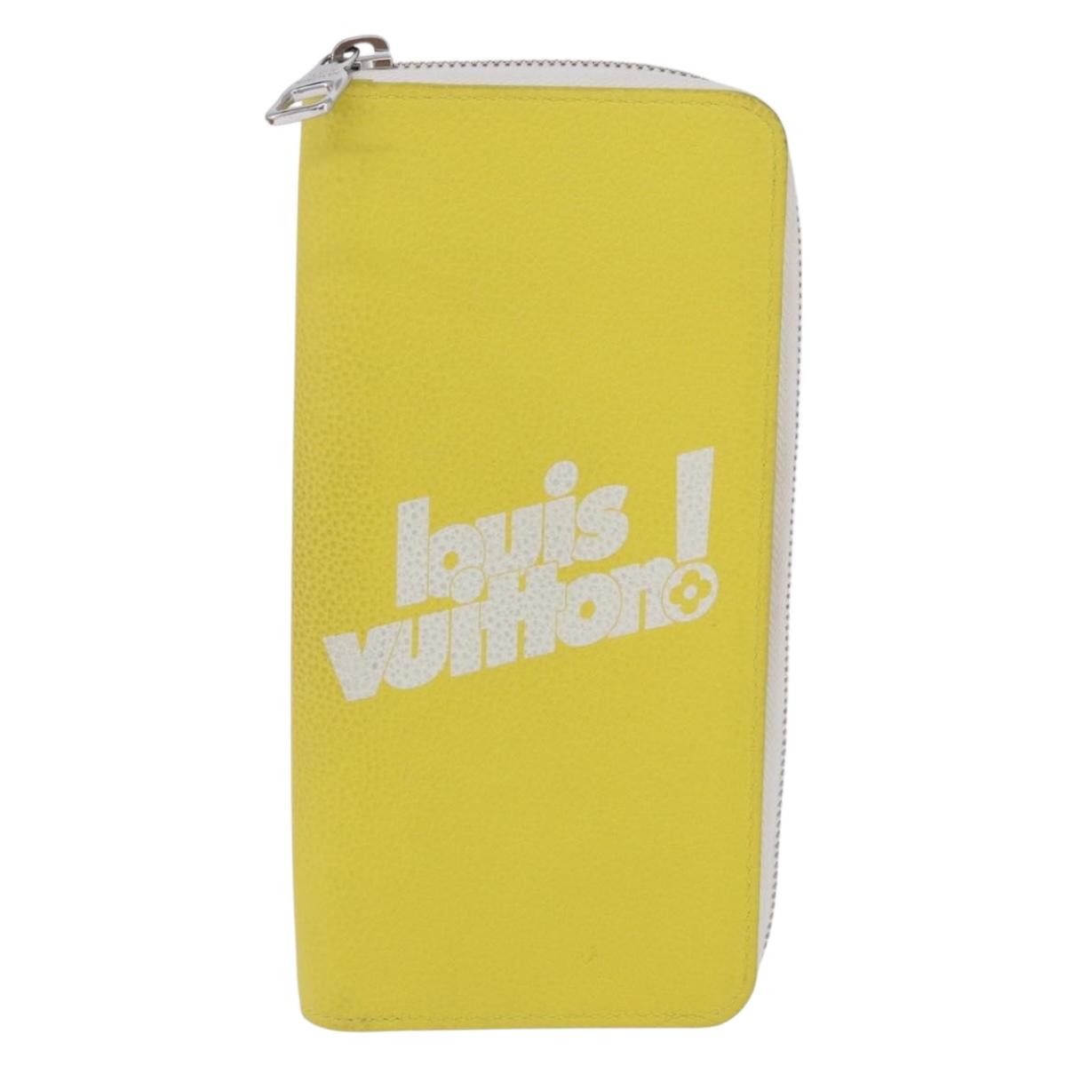 LOUIS VUITTON Monogram Everyday Zippy Wallet Vertical Yellow M80852 Auth 197912M