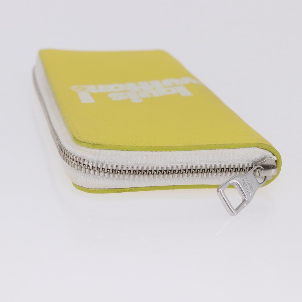 LOUIS VUITTON Monogram Everyday Zippy Wallet Vertical Yellow M80852 Auth 197912M