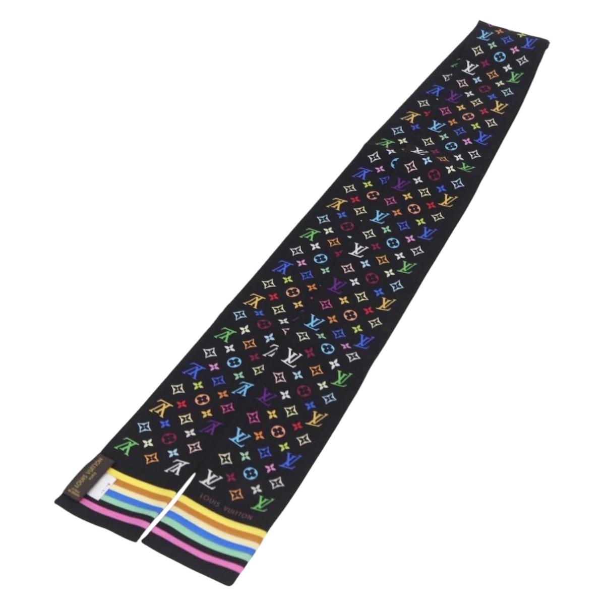 LOUIS VUITTON Bando Scarf Silk Multicolor M71992 LV Auth 197914M