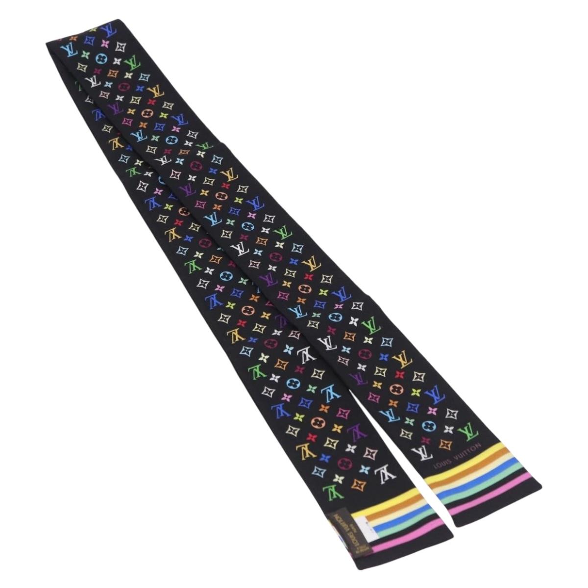 LOUIS VUITTON Bando Scarf Silk Multicolor M71992 LV Auth 197914M