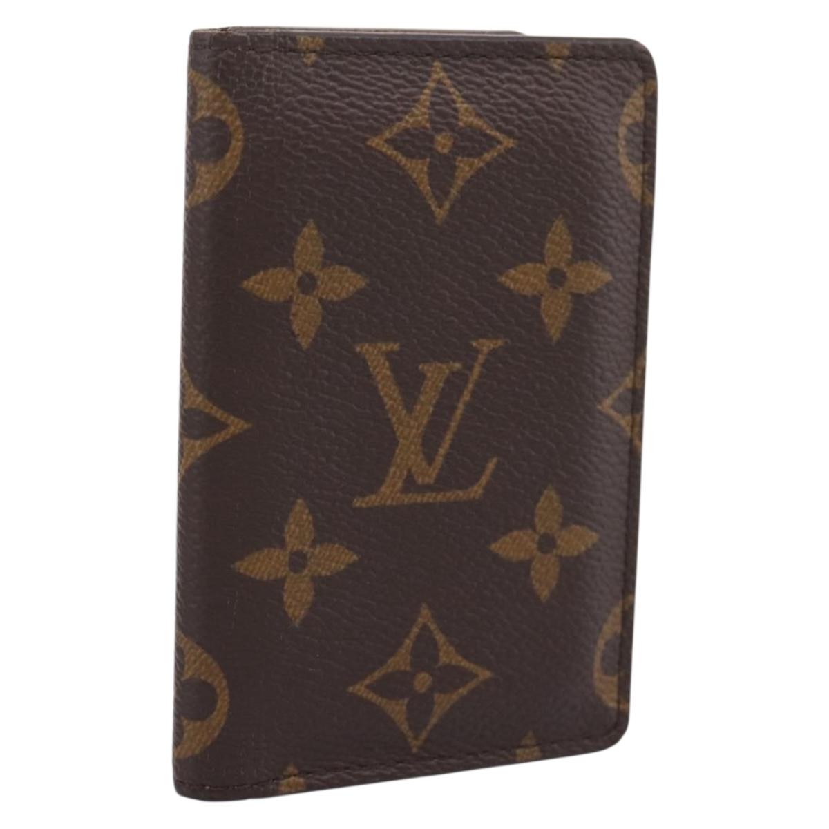LOUIS VUITTON Monogram Organizer De Poch Card Case M60502 LV Auth 197941M