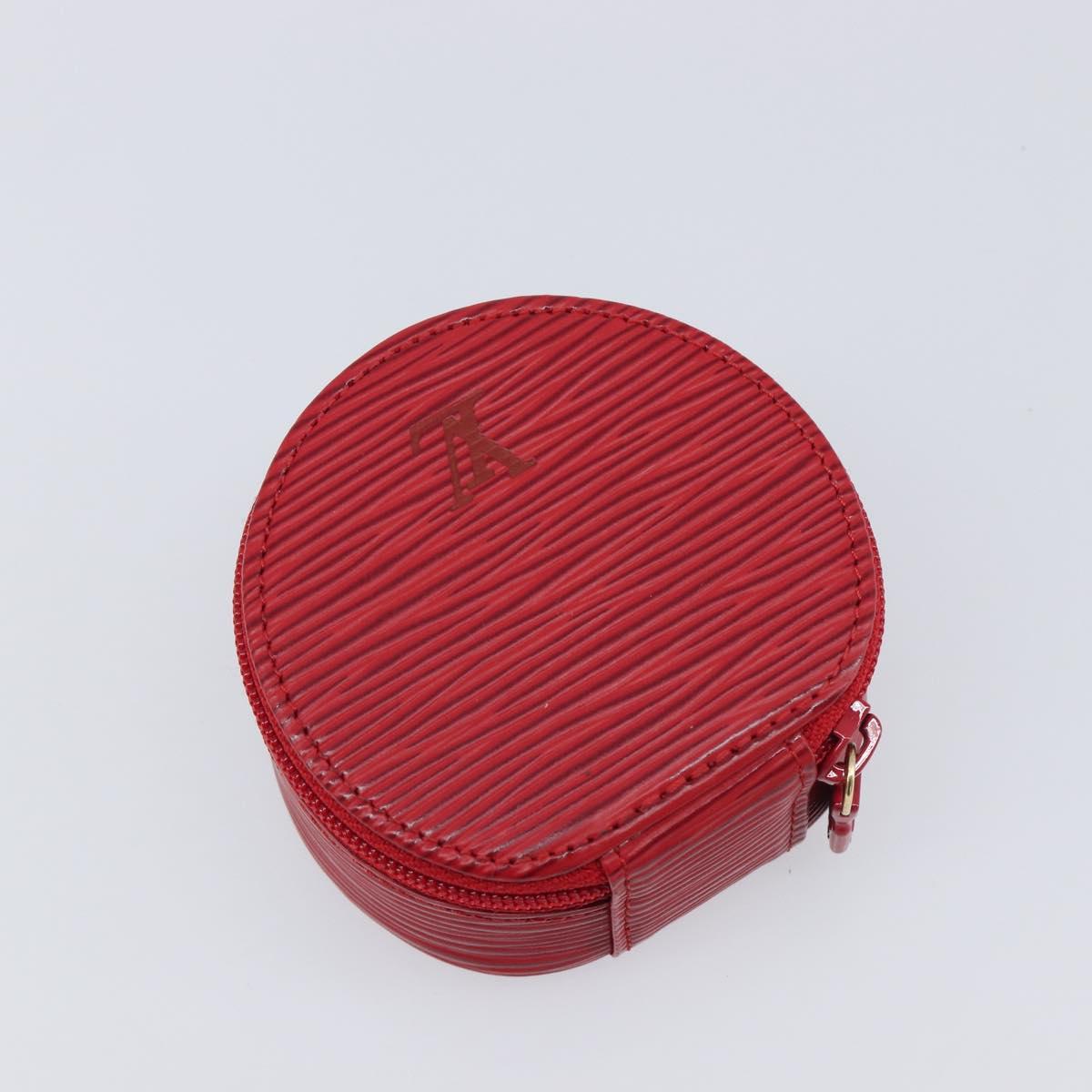 LOUIS VUITTON Epi Ecrin Bijoux 8 Jewelry Box Red M48227 LV Auth 197953V