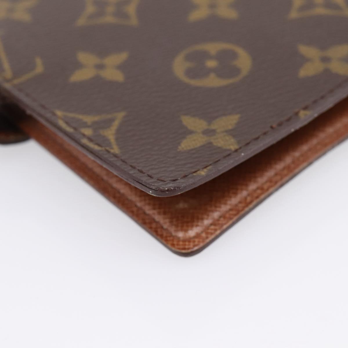 LOUIS VUITTON Monogram Agenda PM Day Planner Cover R20005 LV Auth 197955