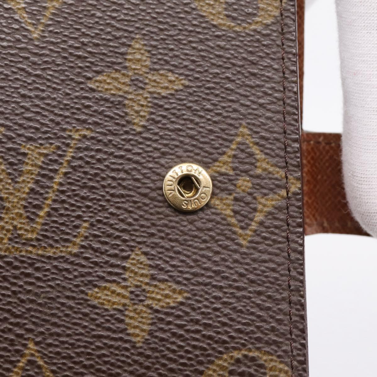LOUIS VUITTON Monogram Agenda PM Day Planner Cover R20005 LV Auth 197955