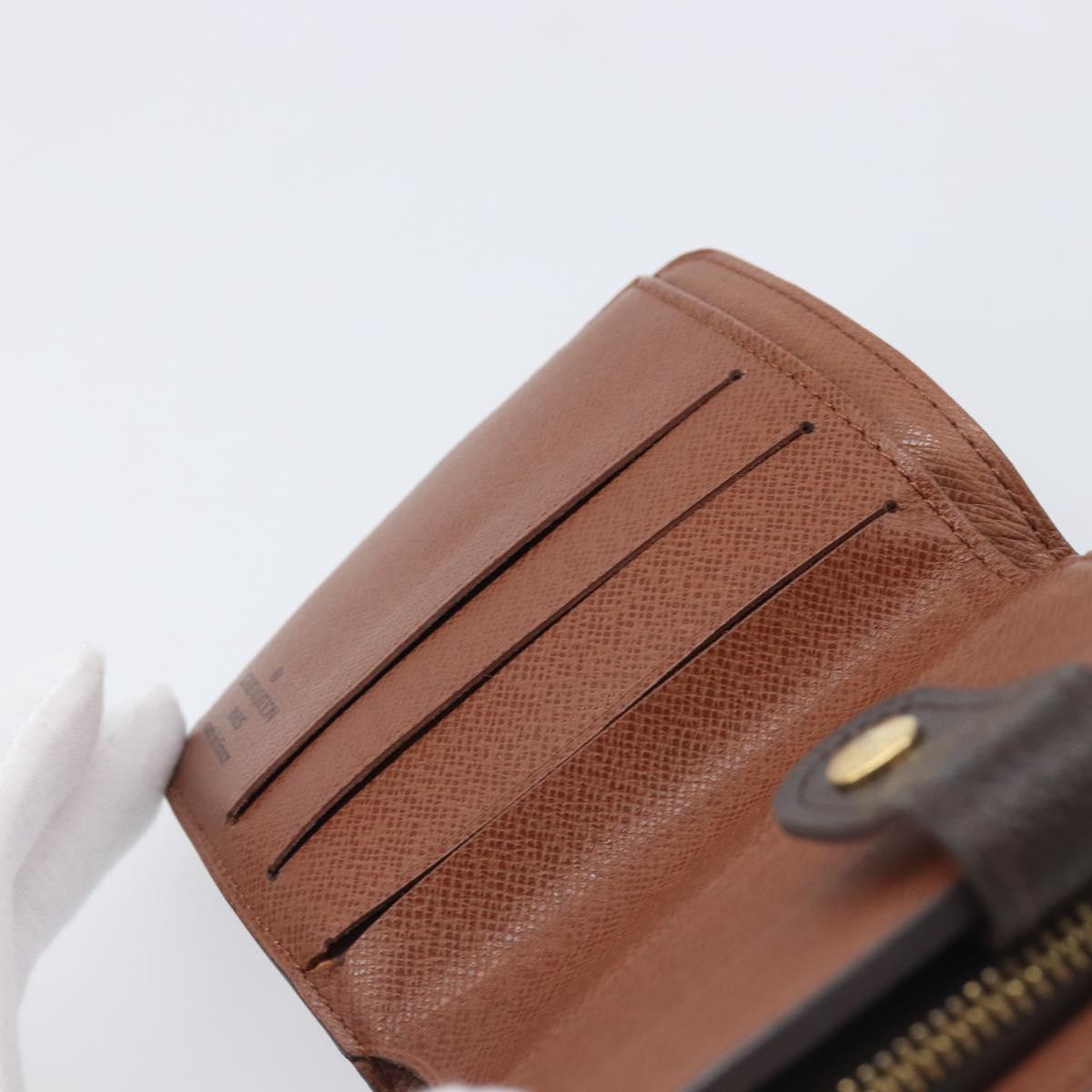 LOUIS VUITTON Monogram Compact Zip Wallet M61667 LV Auth 197958A