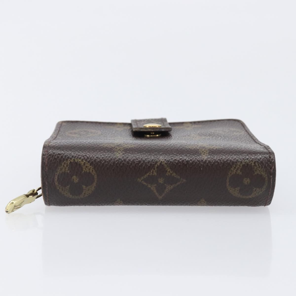 LOUIS VUITTON Monogram Compact Zip Wallet M61667 LV Auth 197958A