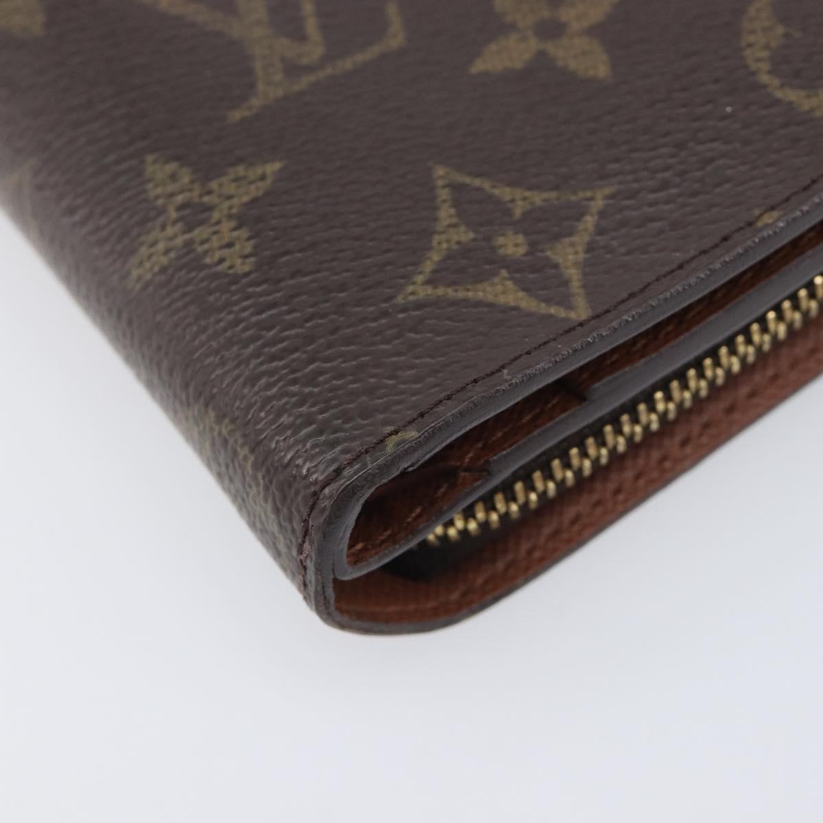 LOUIS VUITTON Monogram Compact Zip Wallet M61667 LV Auth 197958A