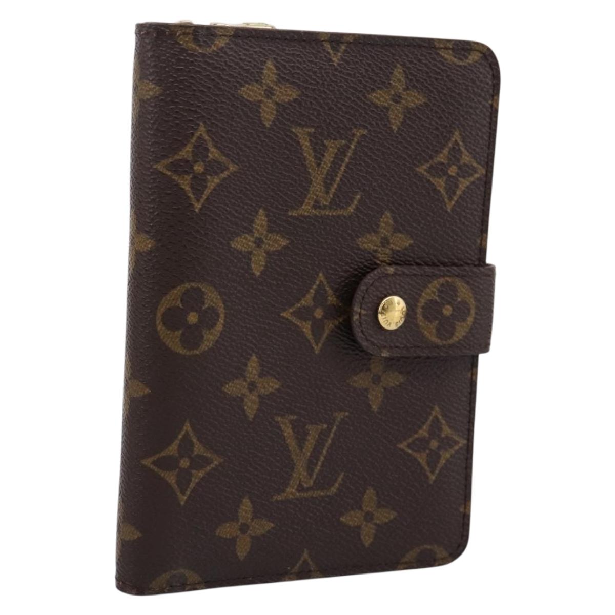 LOUIS VUITTON Monogram Porto Papie Zip Wallet M61207 LV Auth 197963V