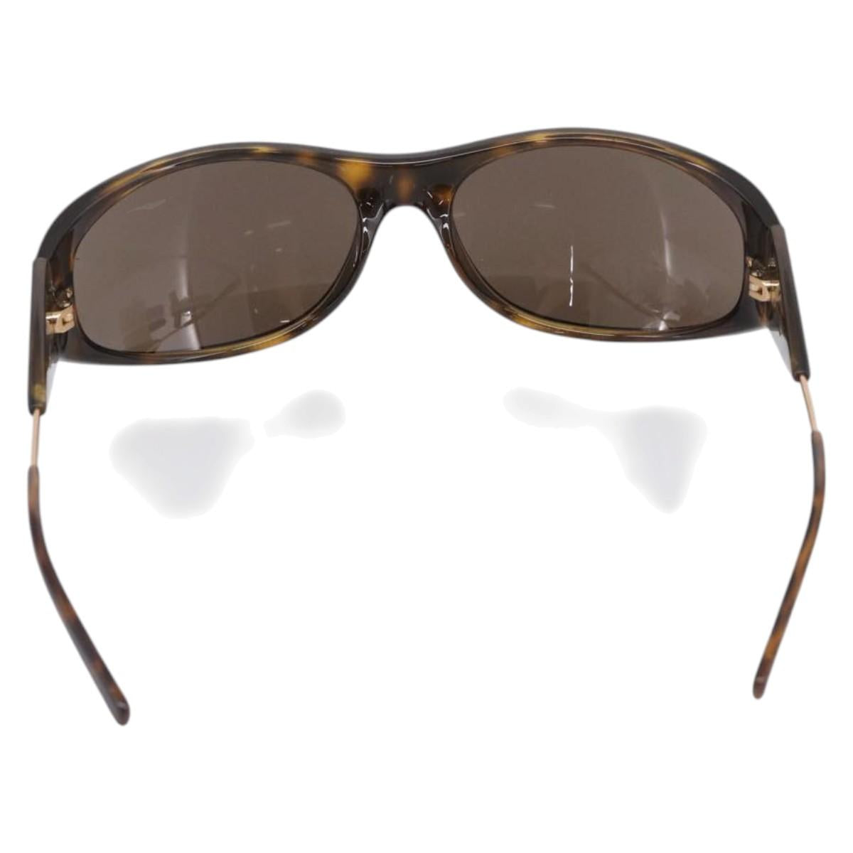 PRADA Sunglasses Plastic Black Gold Auth 198050M
