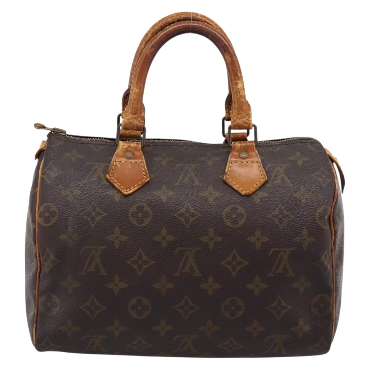LOUIS VUITTON Monogram Speedy 25 Hand Bag M41528 LV Auth 198256