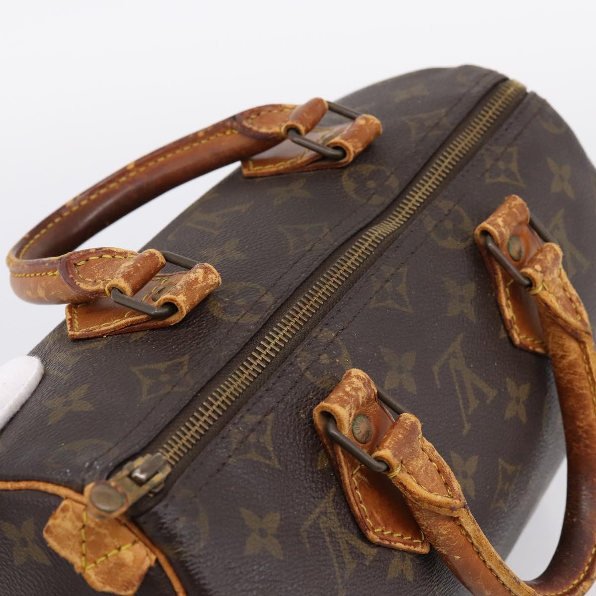 LOUIS VUITTON Monogram Speedy 25 Hand Bag M41528 LV Auth 198256