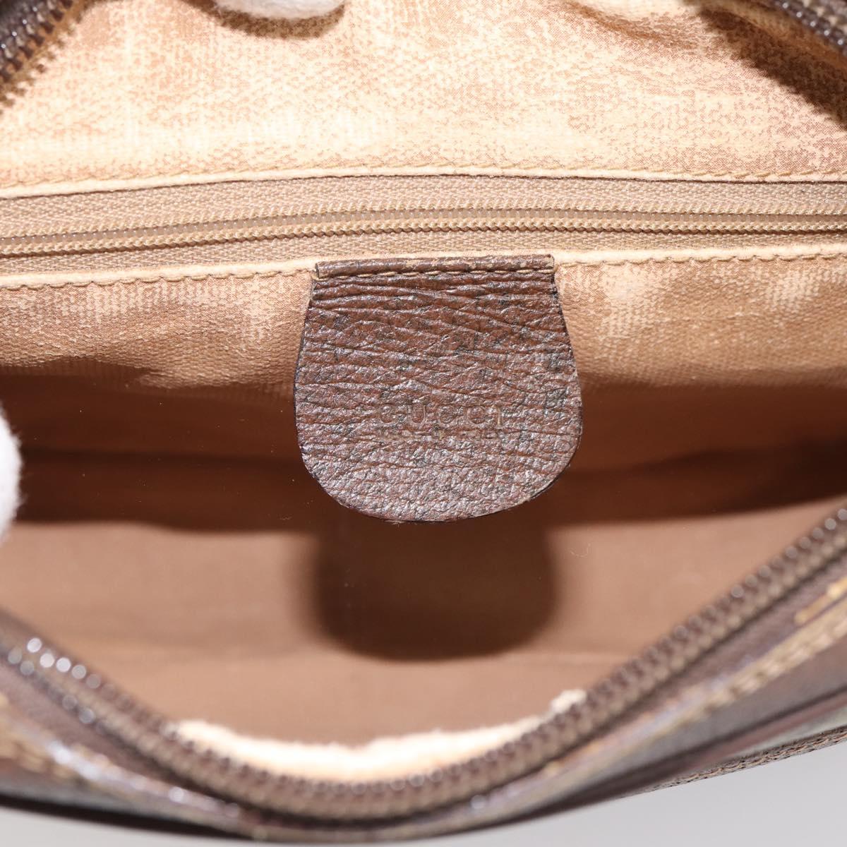GUCCI GG Supreme Shoulder Bag PVC Beige Gold 007 115 6423 Auth 198269