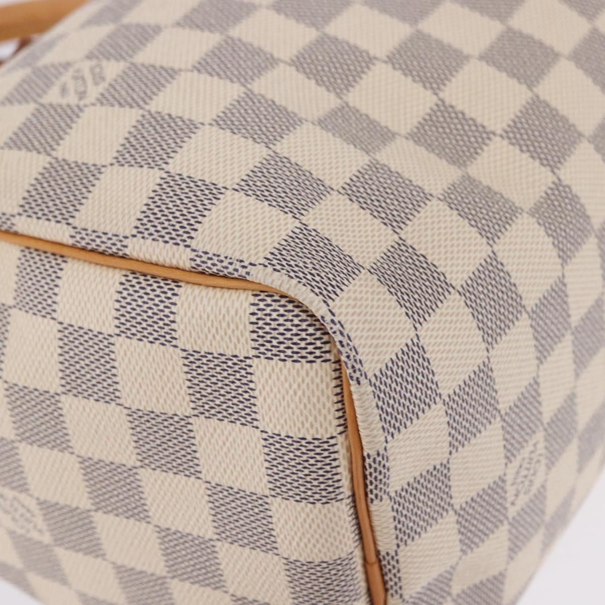 LOUIS VUITTON Damier Azur Speedy 25 Hand Bag N41534 LV Auth 198278SAV