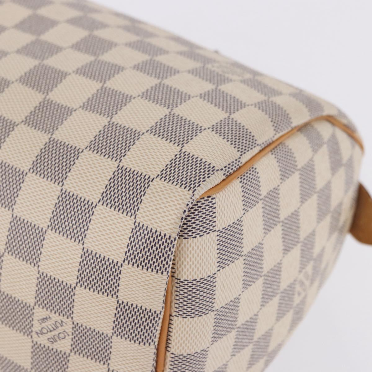 LOUIS VUITTON Damier Azur Speedy 25 Hand Bag N41534 LV Auth 198278SAV