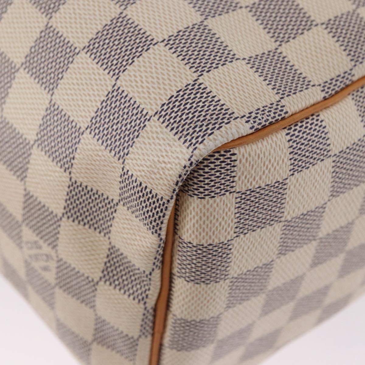 LOUIS VUITTON Damier Azur Speedy 25 Hand Bag N41534 LV Auth 198278SAV