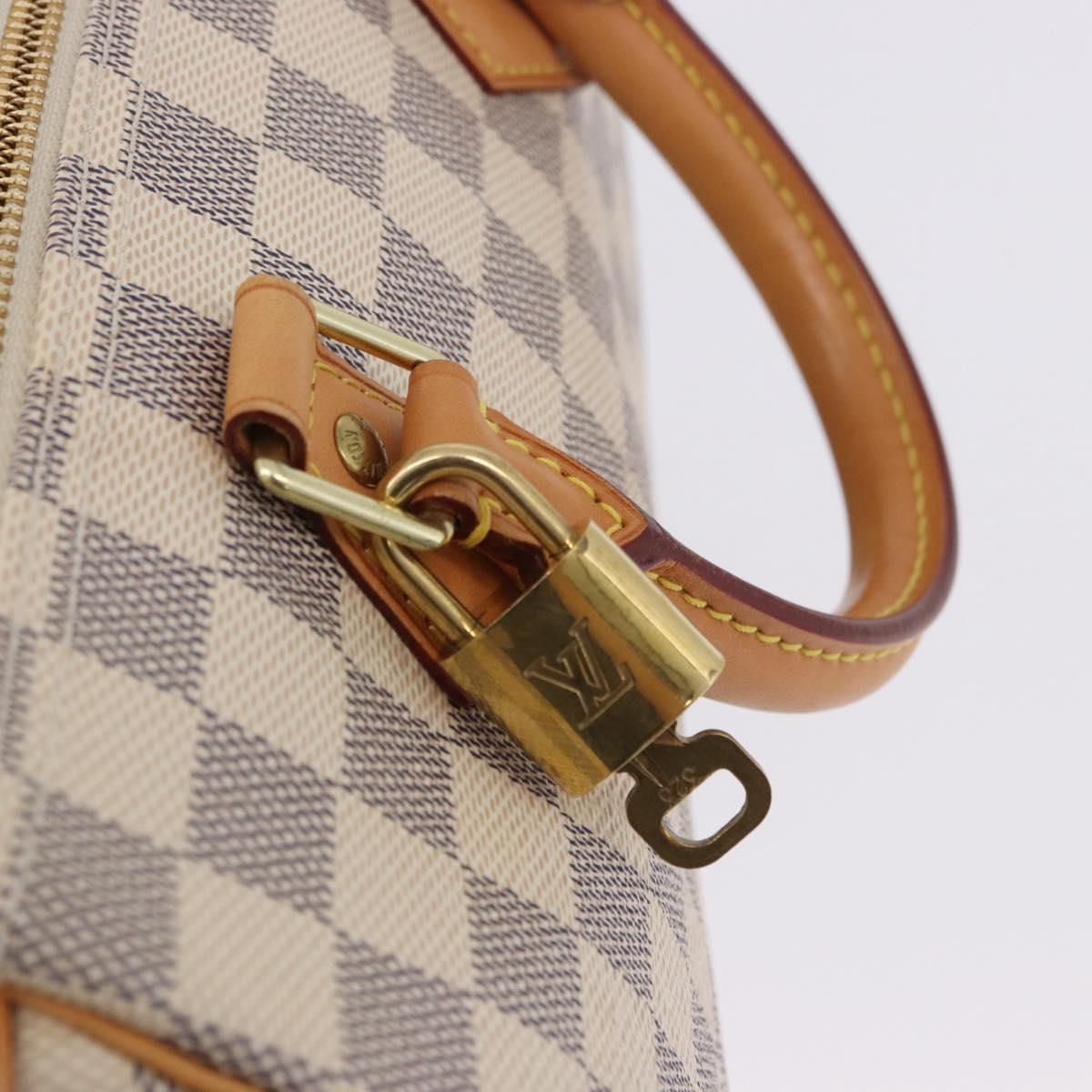 LOUIS VUITTON Damier Azur Speedy 25 Hand Bag N41534 LV Auth 198278SAV