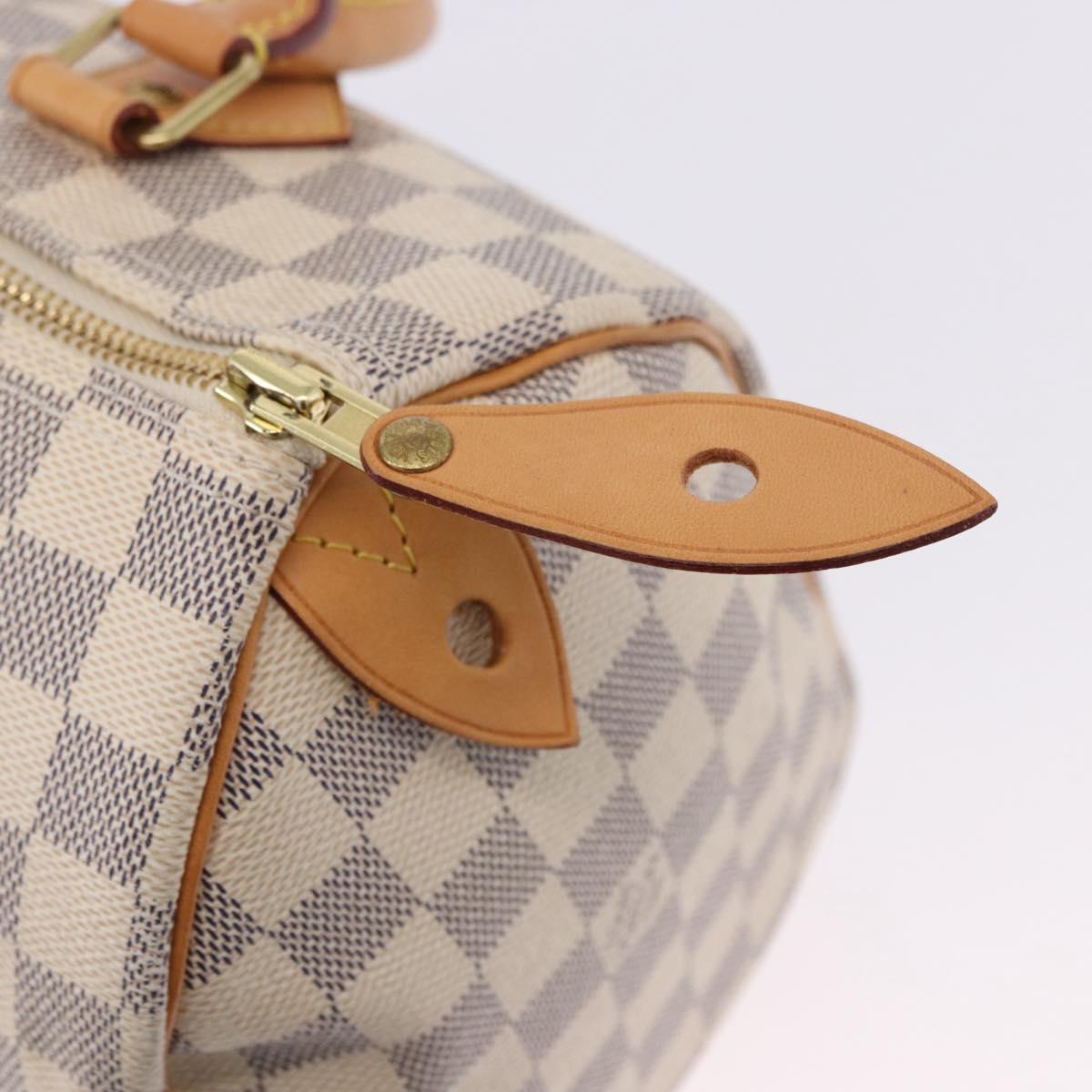 LOUIS VUITTON Damier Azur Speedy 25 Hand Bag N41534 LV Auth 198278SAV