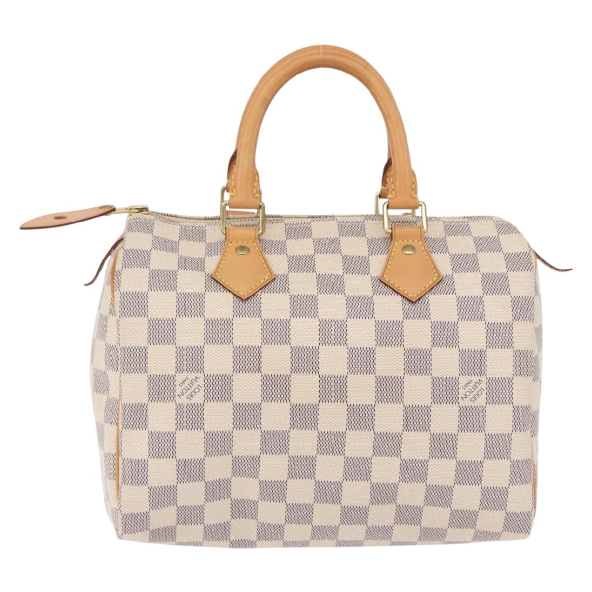 LOUIS VUITTON Damier Azur Speedy 25 Hand Bag N41534 LV Auth 198278SAV